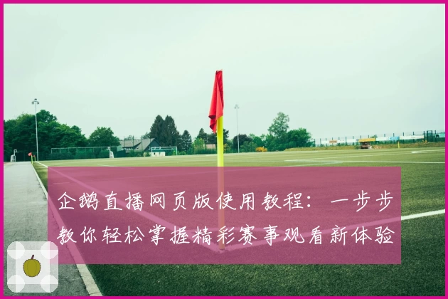 企鹅直播网页版使用教程：一步步教你轻松掌握精彩赛事观看新体验